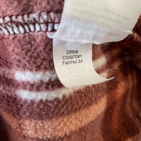 Eddie Bauer shacket women’s flannel fleece jacket LARGE - Picture 9 of 12